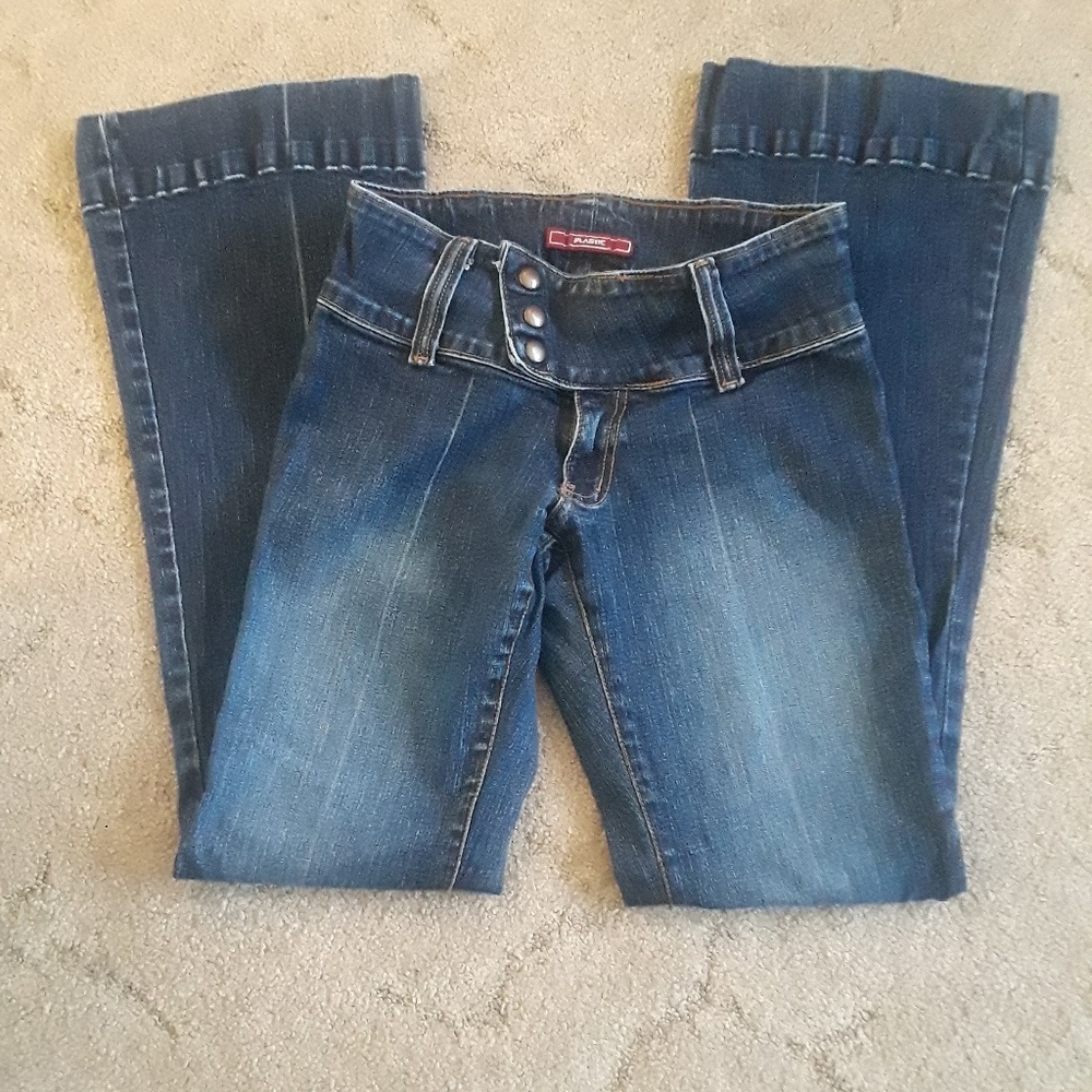 Plastic brand vintage boot cut jeans!
